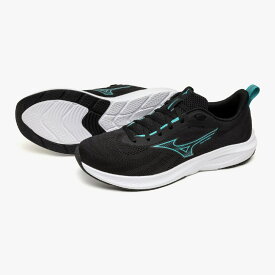 【ミズノ】エナジーランナーズ2 ワイド ENERZY RUUNNERZ 2 WIDE//ラニングシューズ/MIZUNO(K1GA2512) 01 ブラック×ターコイズブルー