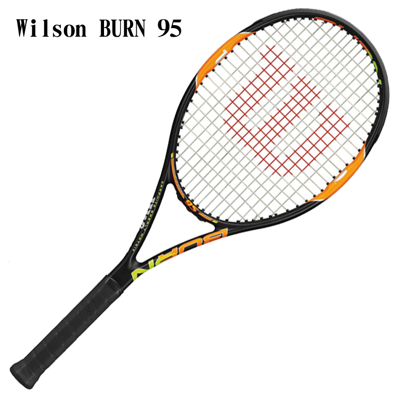【ウィルソン】Wilson BURN 95 Racket 錦織圭選手モデル/テニスラケット/ウィルソンラケット/Wilson 　(WRT7271202  WRT7271203) ブラック×オレンジ | abespo