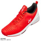 【ヨネックス】POWER CUSHION SONICAGE 3MEN GC パワークッションソニケージGC/テニスシューズ/YONEX　(SHTS3MGC) 713 レッド／ホワイト