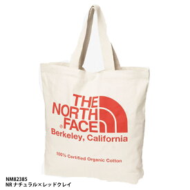 【THE NORTH FACE】Organic Cotton Tote オーガニックコットントート/ノースフェイス/国内正規品(NM82385)NR ナチュラル×レッドクレイ