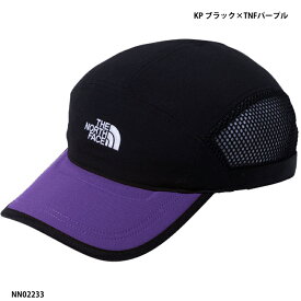 【THE NORTH FACE】CAMP MESH CAP キャンプメッシュキャップ/ユニセックス/帽子/ノースフェイス(NN02233) KP ブラック×TNFパープル