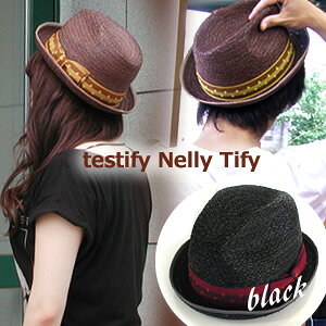 Testify Nelly Tify/���{���x���g�����X�q�i���܂�j�u���b�N/���t�B�A100%/�j�����p