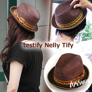 Testify Nelly Tify/���{���x���g�����X�q�i���܂�j�u���E��/���t�B�A100%/�j�����p