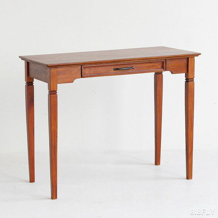 楽天市場 デスク 机 書斎机 コンソールテーブル 引き出し 天然木 幅９０cm アンティーク マホガニー ライティングデスク レトロ クラシック ブラウン クラシカル 英国デザイン ブリティッシュ テレワーク A Bfly ア ビーフライ