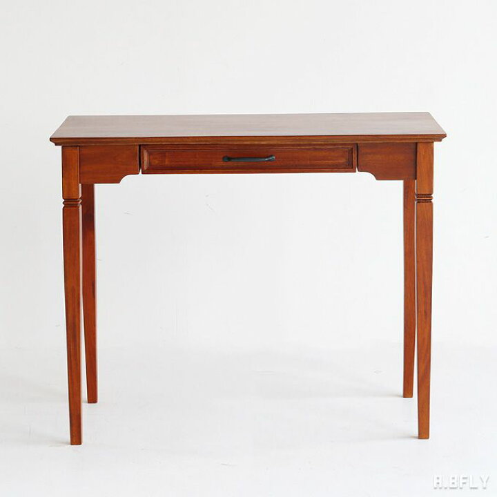 楽天市場 デスク 机 書斎机 コンソールテーブル 引き出し 天然木 幅９０cm アンティーク マホガニー ライティングデスク レトロ クラシック ブラウン クラシカル 英国デザイン ブリティッシュ テレワーク A Bfly ア ビーフライ
