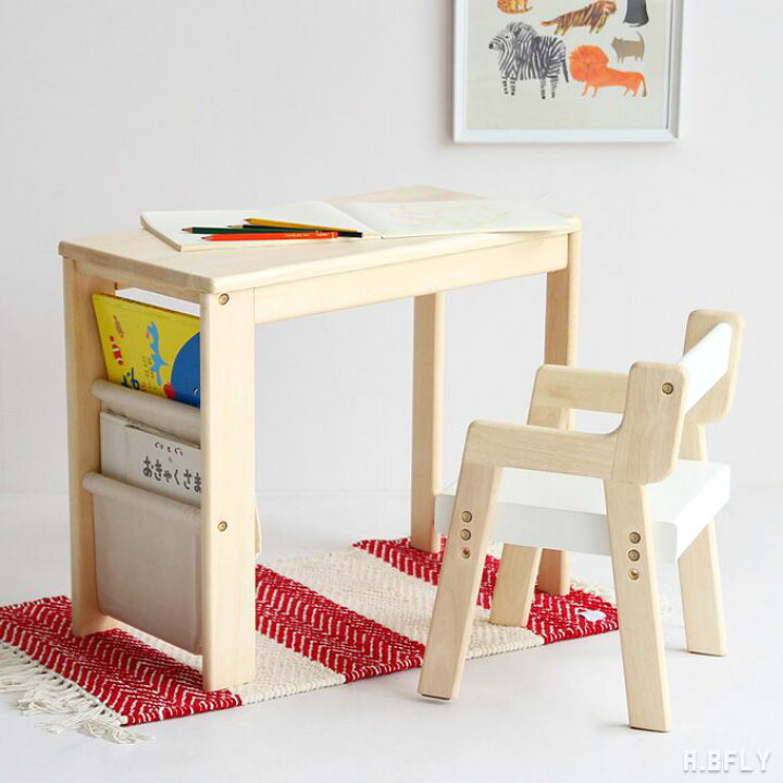 楽天市場 子ども用家具 子供家具 キッズ 子供部屋 机 デスク テーブル イス チェア 腰掛 セット 勉強 お絵描き 子育て 学習 引出し 贈り物 プレゼント 祝い ナチュラル シンプル 北欧 成長 高さ調節 稽古 幼稚園 保育園 ままごと A Bfly ア ビーフライ