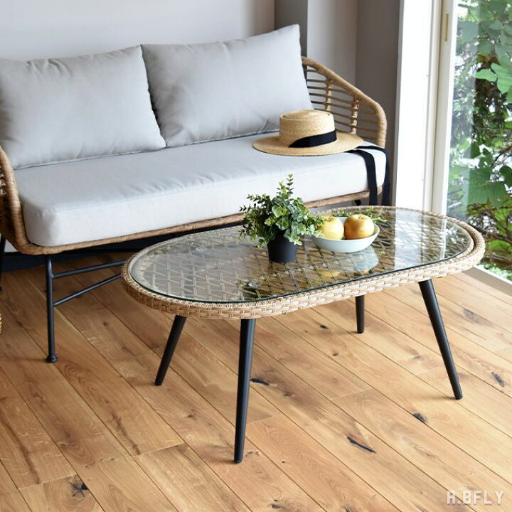 楽天市場】リビングテーブル 楕円形 センターテーブル ソファテーブル  