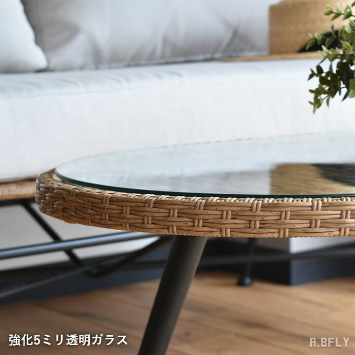 楽天市場】リビングテーブル 楕円形 センターテーブル ソファテーブル 