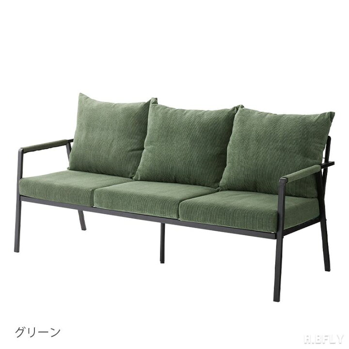 楽天市場】3Pソファ コーデュロイ 3人掛け グレー グリーン ベージュ 
