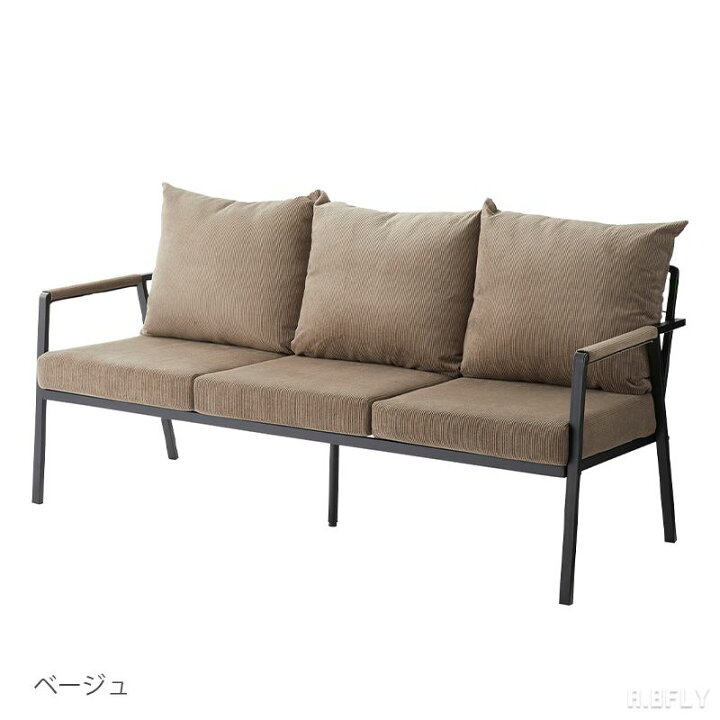 楽天市場】3Pソファ コーデュロイ 3人掛け グレー グリーン ベージュ 