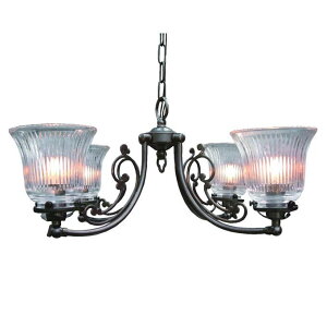 シャンデリア アンティーク 照明 ライト 天井 間接照明 クラシカル スポットライト レトロ ショップ リビング 寝室 玄関 アクセント ガラス 4灯 ゴージャス 豪華 シーリングランプ