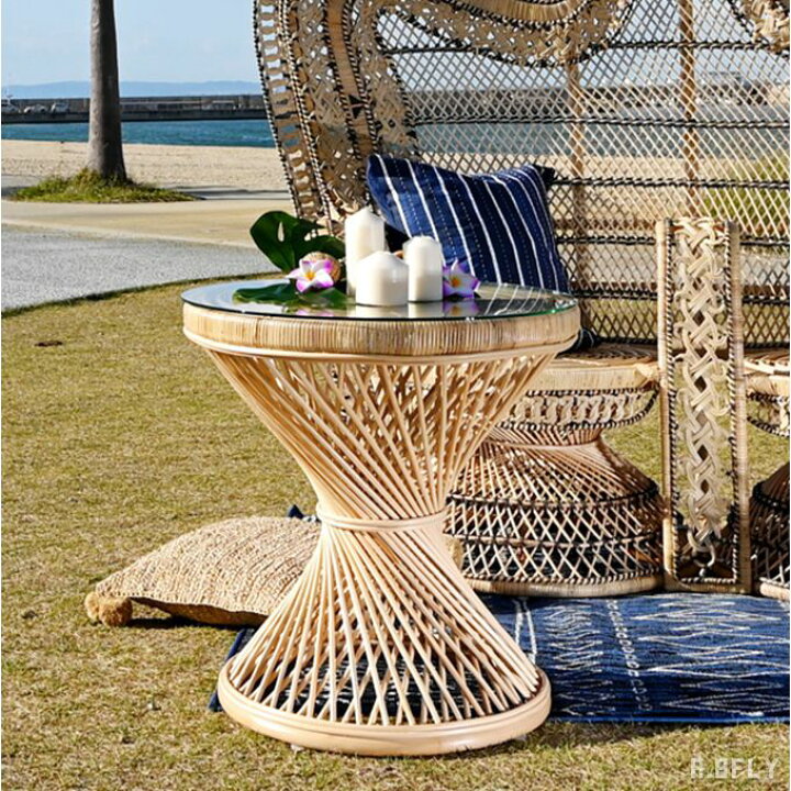 楽天市場】【受注生産商品】リゾートテーブル 籐家具 テーブル  