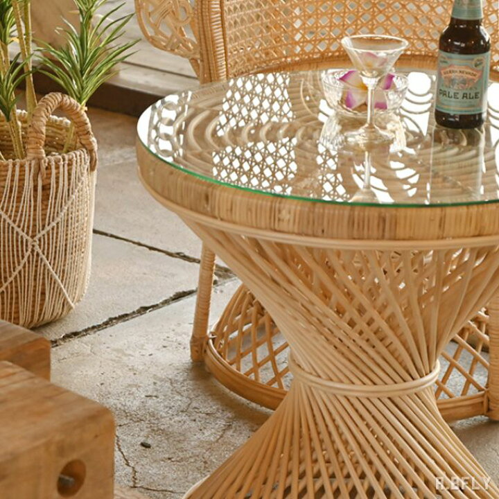 楽天市場】【受注生産商品】リゾートテーブル 籐家具 テーブル  