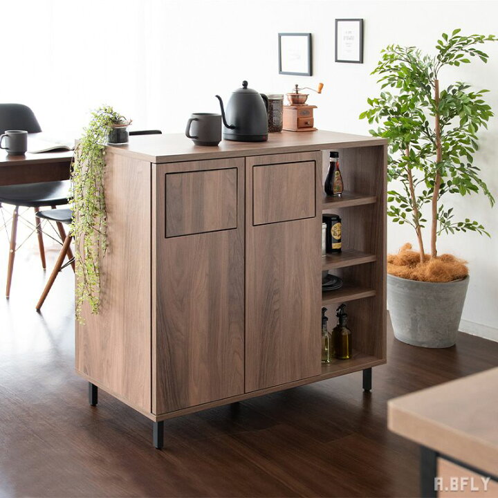 楽天市場】ゴミ箱 ダストボックス 二連 収納棚付き カウンターテーブル  