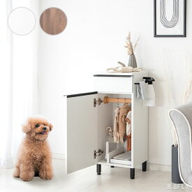 ペット用クローゼット 犬用 いぬ ねこ ネコ 猫用 お洋服 お散歩グッズ ハーネス おもちゃ ペット アイテム 収納 ワードローブ スリムラック ハンガーラック スリムタイプ 玄関 リビング お洒落 ブラウン ホワイト