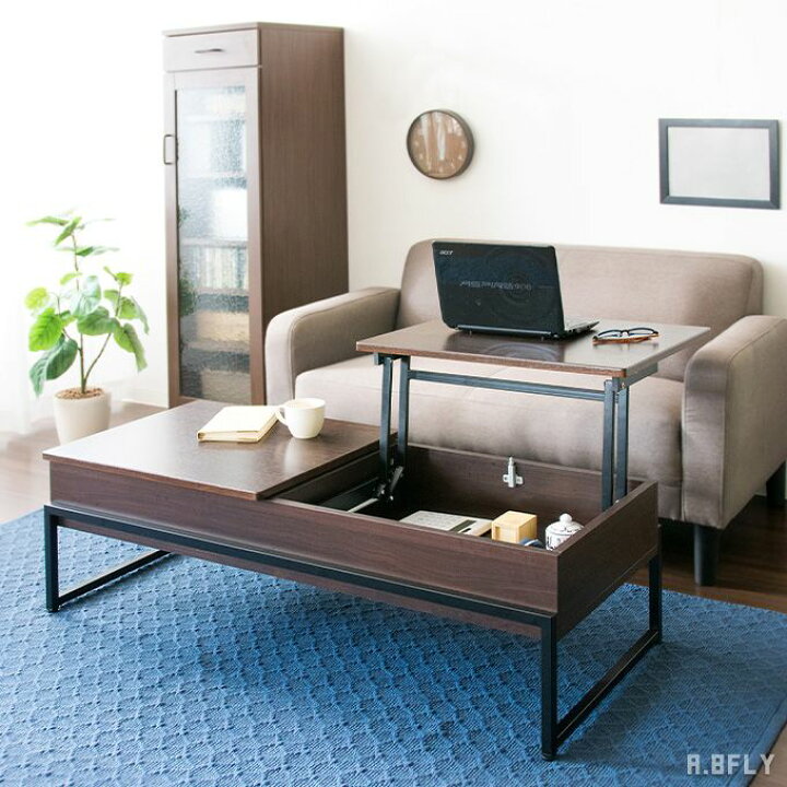 楽天市場】昇降式テーブル テーブル リビングテーブル ローテーブル  