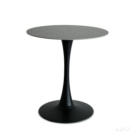 セラミックラウンドテーブル 丸テーブル 70cm 2人用 セラミック天板 10mm厚 耐熱 耐傷 防汚 お手入れ簡単 コンパクト 省スペース カフェテーブル ダイニングテーブル 作業机 在宅ワーク テレワーク リビング 寝室 客間 スチール脚 粉体塗装 モダン おしゃれ