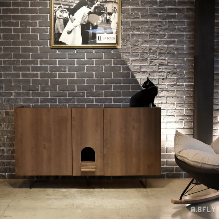 楽天市場】【A.BFLY限定商品】にゃうんたー サイドボード 猫 トイレ 