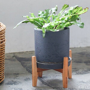 ポットスタンド ロータイプ 低め マホガニー材 天然木 ウッドスタンド 木製 鉢置き アンティーク風 ビンテージ風 ヴィンテージ風 カントリー カフェ 北欧 お洒落 ナチュラル アジアンテイス