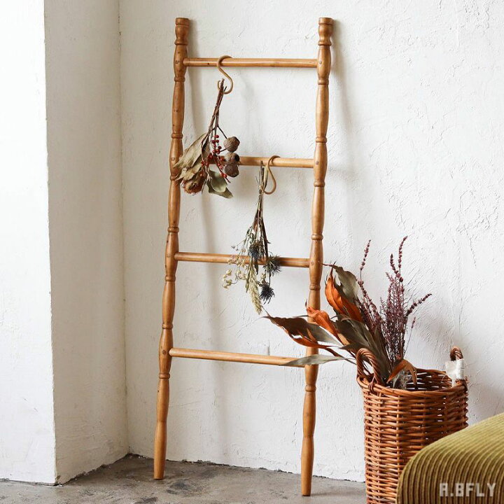 楽天市場】ラダーラック 梯子 はしご パイン材 天然木 ウッド 木製  
