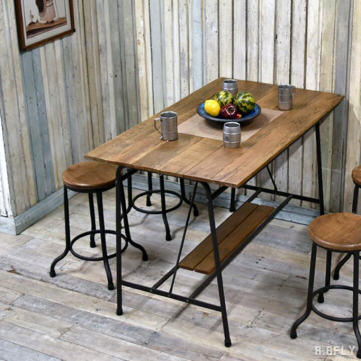 楽天市場】古材 古木 ダイニングテーブル 幅135×80cm 幅120×70cm 4人用  