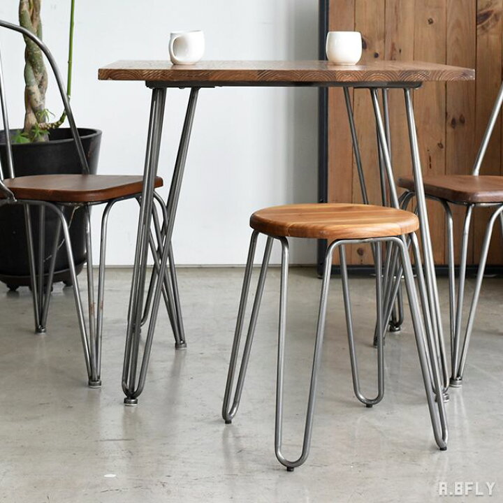 楽天市場】エルム無垢材 スツール 花台 背もたれなし イス 食卓 椅子  