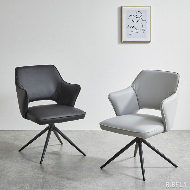 楽天市場】オートリターン 回転式 180度 チェア ダイニングチェア 食卓  