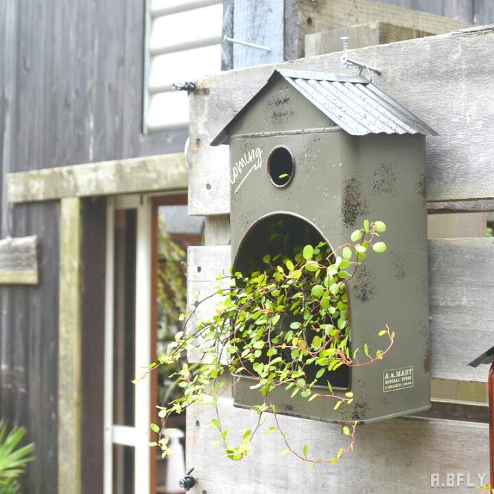 楽天市場】プランター バードハウス 小鳥の家 鳥 バード 錆 シャビー 