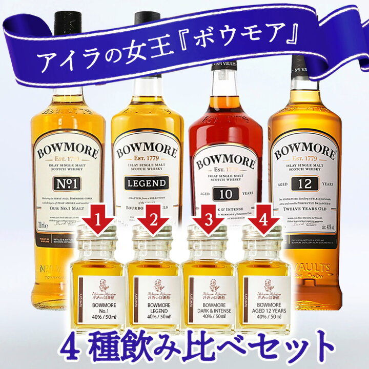 楽天市場】ウィスキーの聖地 アイラ 島 ボウモア BOWMORE シングル 