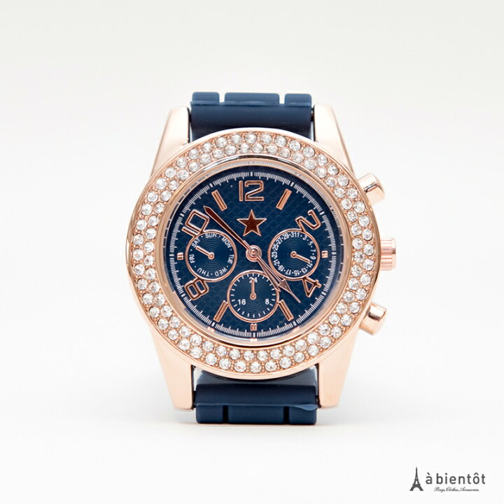 楽天市場 フランス発 キラキラベゼルウォッチ ラバーベルト キラキラ ベゼル 腕時計 レディース 女性用 ウォッチ 可愛い 大人カジュアル ギフト 時計 ブランド 女性 ラバーベルト ラインストーン デザインウォッチ 星 スター バッグ 雑貨 アビアント