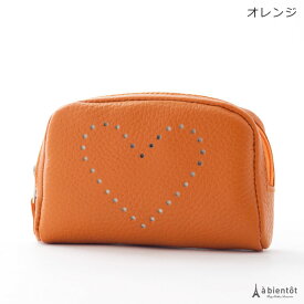 使い方自由 ミニポーチ 牛革 ハート パンチング レザー ポーチ かわいい 小物入れ 化粧ポーチ 牛革 本革 レディース 女性用 おしゃれ オシャレ レザーポーチ メイクポーチ ガジェットポーチ ピンク 女性 メイク コスメポーチ コンパクト プレゼント ガジェット PC小物