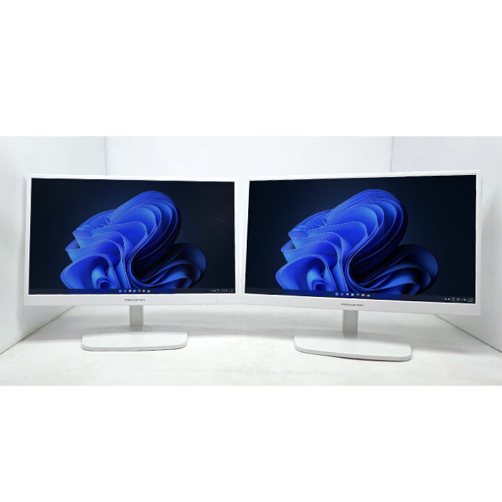 楽天市場】【初めての2画面セット】Princeton PTFWDE-22W ホワイト 2台 