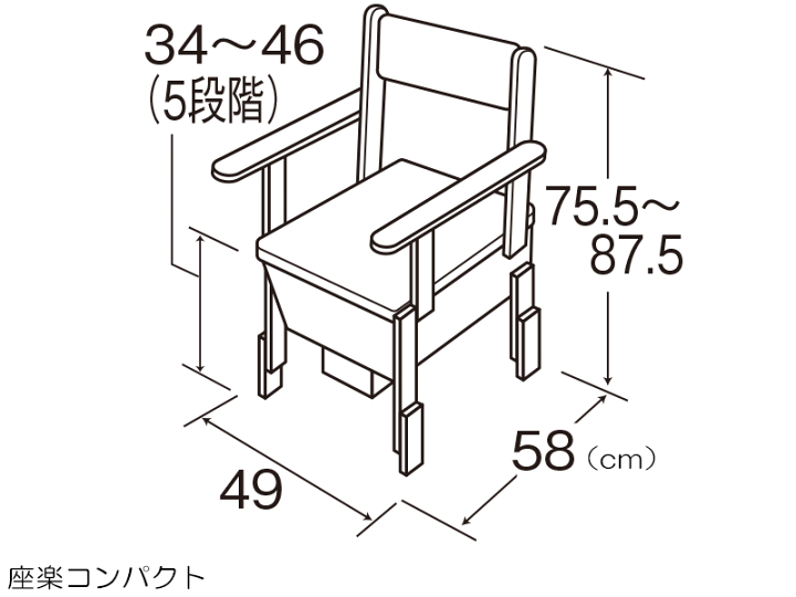 楽天市場】家具調トイレ座楽 コンパクト プラスチック便座／ソフト便座