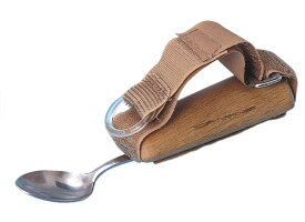 スプーンホルダー 木製 アビリティーズ 介護用食器 リハビリ 握力低下 食事 スプーン フォーク 固定 差し込む 手の震え 振戦