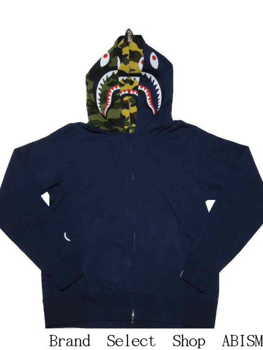 楽天市場】A BATHING APE(エイプ)SHARK FULL ZIP DOUBLE HOODIEダブル  