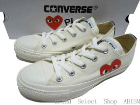 PLAY COMME des GARCONS(プレイ コムデギャルソン) × CONVERSE(コンバース)ALL STAR OX/PCDG (オールスター)【スニーカー】【シューズ】【ホワイト】【新品】【AZ-K114】