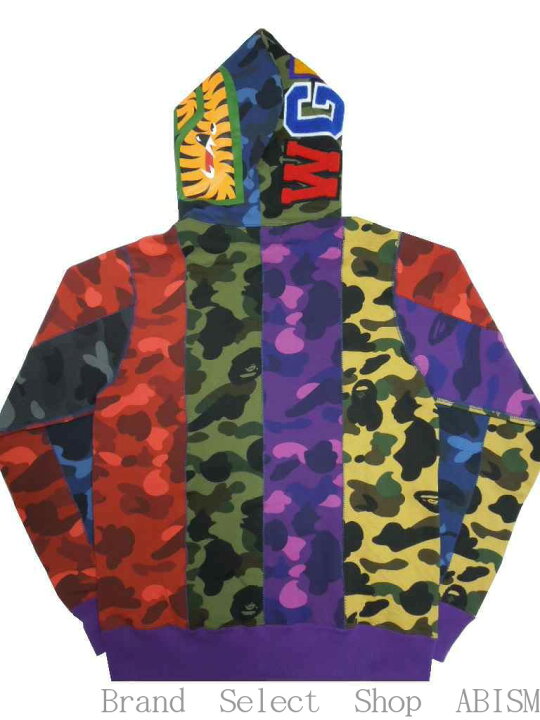 楽天市場】A BATHING APE(エイプ)MIX CAMO CRAZY SHARK FULL ZIP 