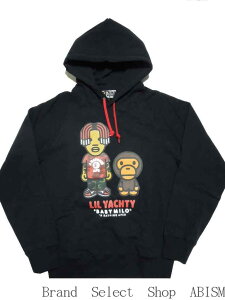 A BATHING APE(�G�C�v)xLIL YACHTY�i�����E���b�e�B�[�jBABY MILO X LIL YACHTY PULLOVER HOODIE�y�v���I�[�o�[�t�[�f�B�[�z�y�p�[�J�[�z�y�u���b�N�z�y���{���z�y�V�i�z�yMEN'S�zBAPE(�x�C�v)