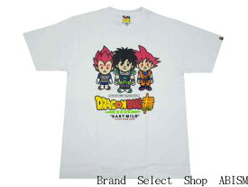 A BATHING APE(エイプ)xDRAGON BALL SUPER: BROLY(ドラゴンボール超 ブロリー)BAPE X DRAGONBALL SUPER BROLY TEE【Tシャツ】【ホワイト】【MEN'S】【新品】BAPE(ベイプ)