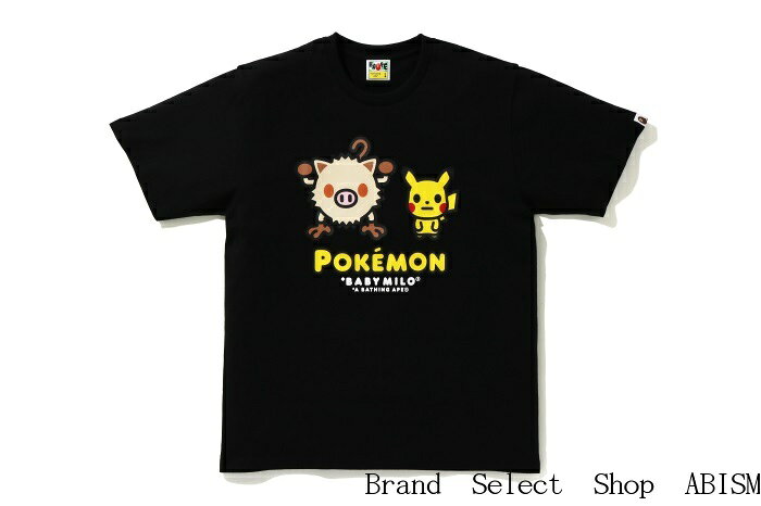 A Bathing Ape エイプ X Pokemon ポケモン Mankey Pikachu Tee ピカチュウandマンキー Tシャツ ブラック 新品 Men S Bape ベイプ Product Details Japanese Proxy Shopping Service From Japan