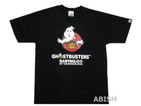 A BATHING APE(エイプ)xGHOSTBUSTERS(ゴーストバスターズ)GHOSTBUSTERS X BABY MILO TEE #2【Tシャツ】【ブラック】【日本製】【MEN'S】【新品】BAPE(ベイプ)