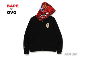 A BATHING APEiGCvjxOVOiINg[o[Yx[IEjSHARK FULL ZIP HOODIEyt[fBzyp[J[zyubNzyVizy{zy BAPE X OVO zixCvj