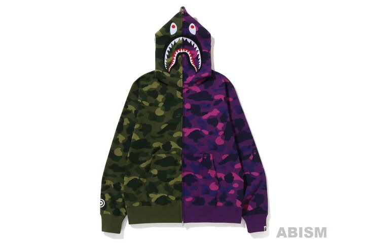 楽天市場】A BATHING APE(エイプ)COLOR CAMO SEPARATE SHARK FULL ZIP  