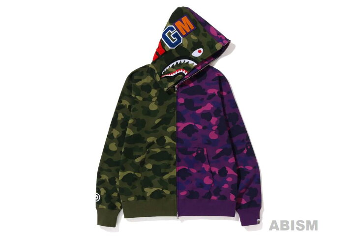 楽天市場】A BATHING APE(エイプ)COLOR CAMO SEPARATE SHARK FULL ZIP 