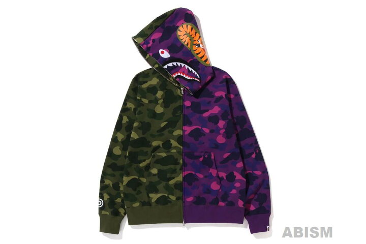 楽天市場】A BATHING APE(エイプ)COLOR CAMO SEPARATE SHARK FULL ZIP  