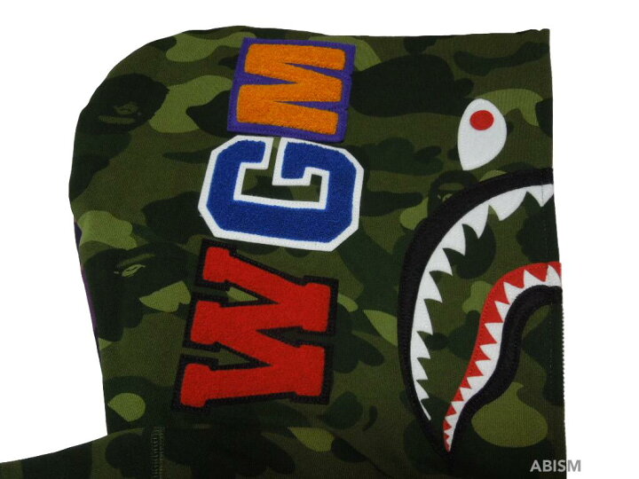 楽天市場】A BATHING APE(エイプ)COLOR CAMO SEPARATE SHARK FULL ZIP  