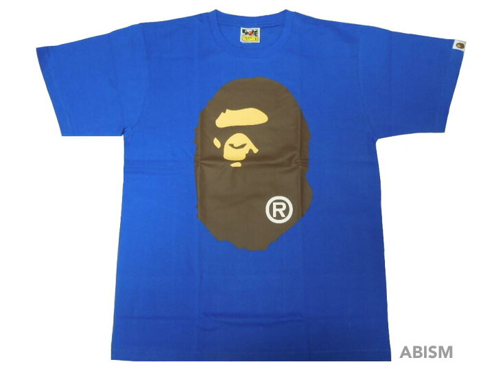 楽天市場】A BATHING APE(エイプ)BIG APE HEAD TEE【Tシャツ】【ブルー 