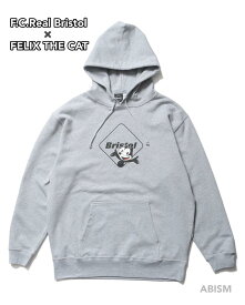 F.C.Real Bristol(エフシーレアルブリストル)F.C.R.B.(エフシーアールビー)x FELIX THE CAT(フィリックス・ザ・キャット)FELIX THE CAT SUPPORTER SWEAT HOODIE【パーカー/フーディ】【グレー】【Men's】【新品】SOPHNET. (ソフネット)(FCRB)