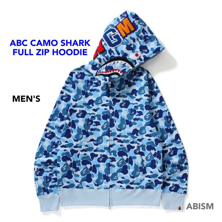 楽天市場】A BATHING APE(エイプ)ABC CAMO SHARK FULL ZIP HOODIE 
