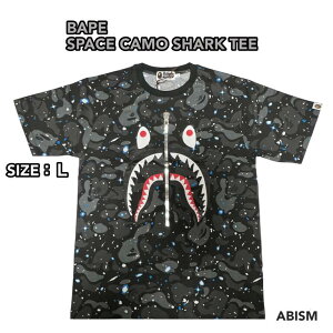 A BATHING APE(�G�C�v)SPACE CAMO SHARK TEE�yT�V���c�z�y�u���b�NCAMO�z�y�V�i�z�yMEN'S�z�y���{���z�yBAPE/�x�C�v�z
